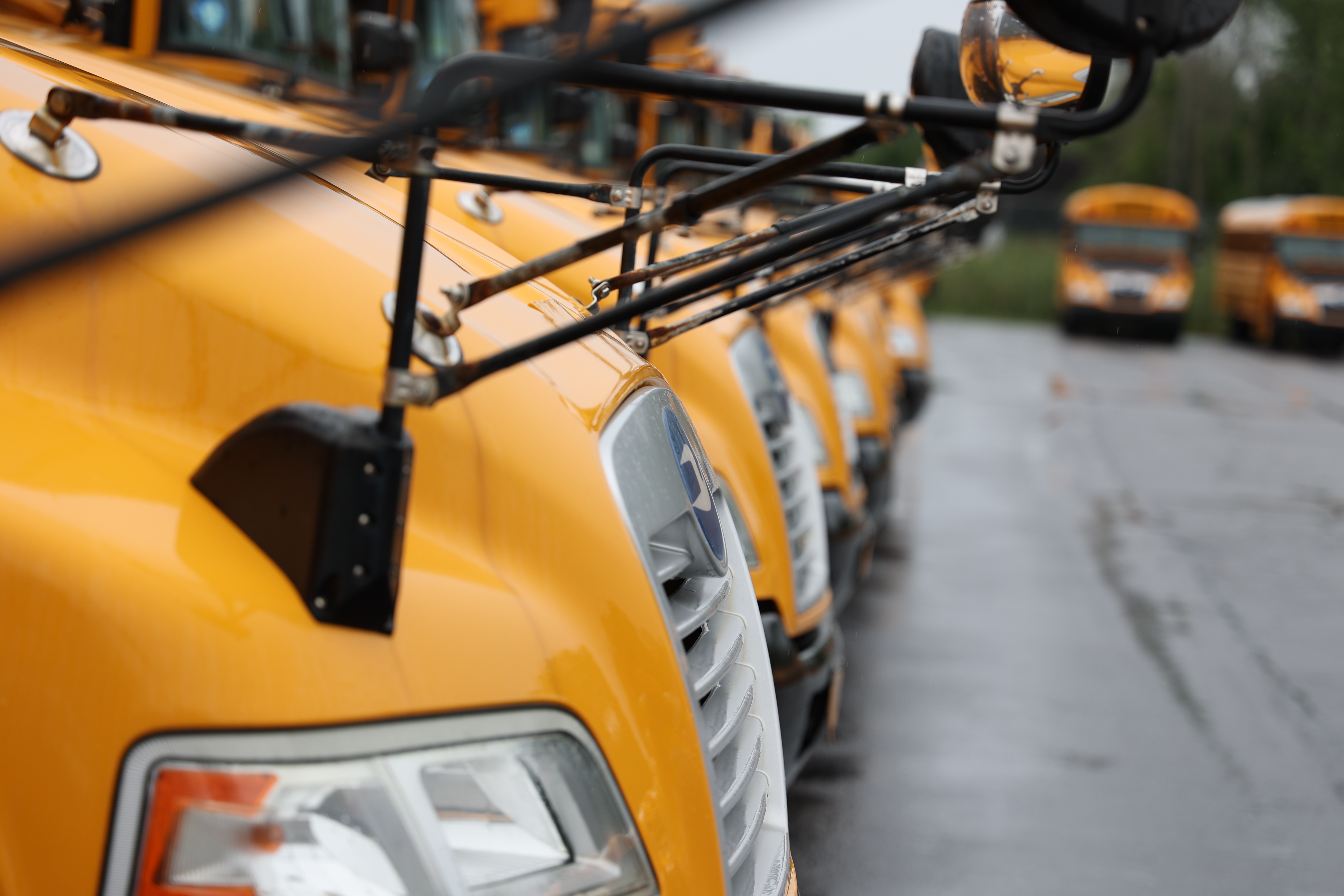 Buses Lined up