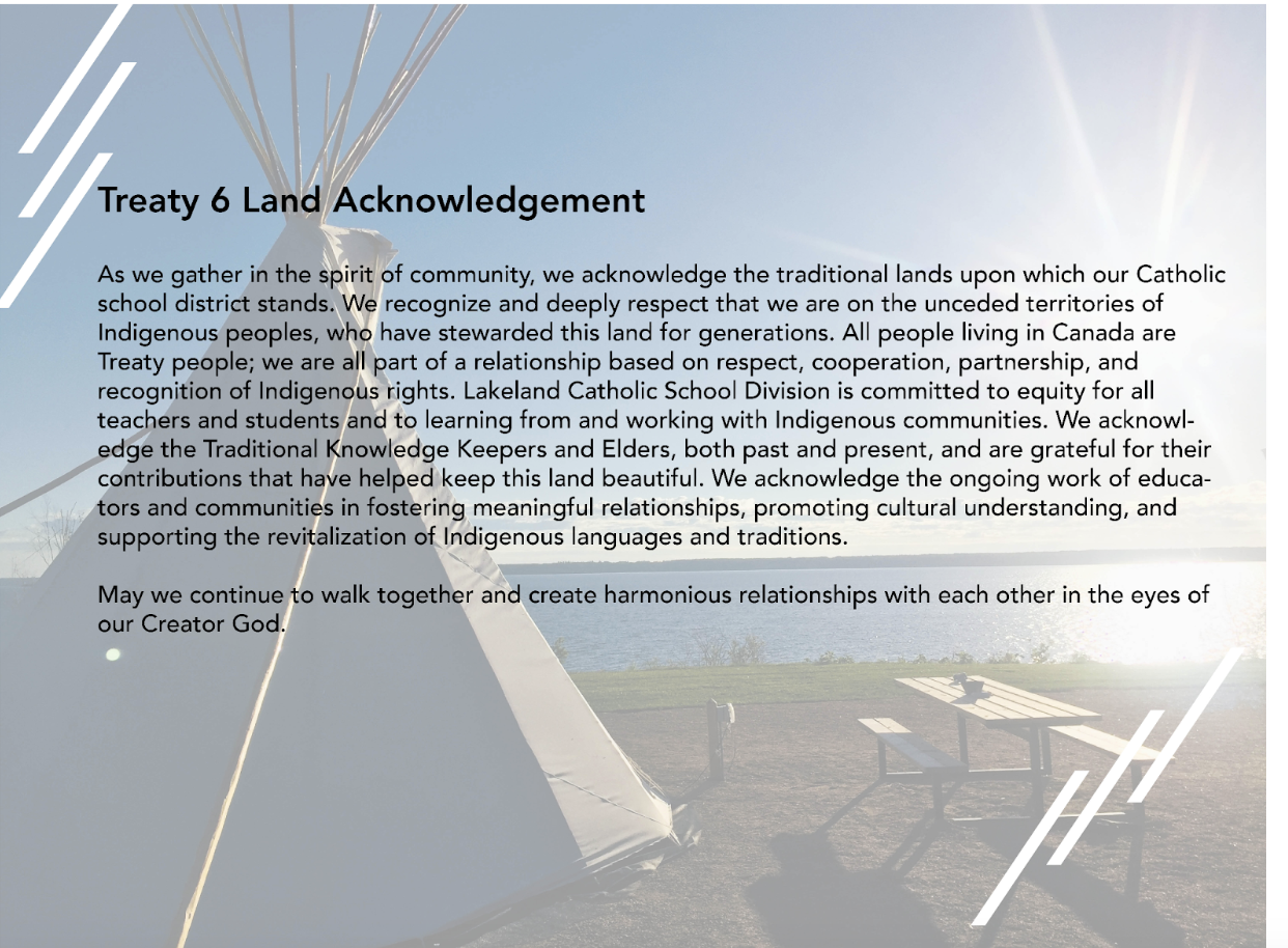 Treaty 6 Land Acknowledgement