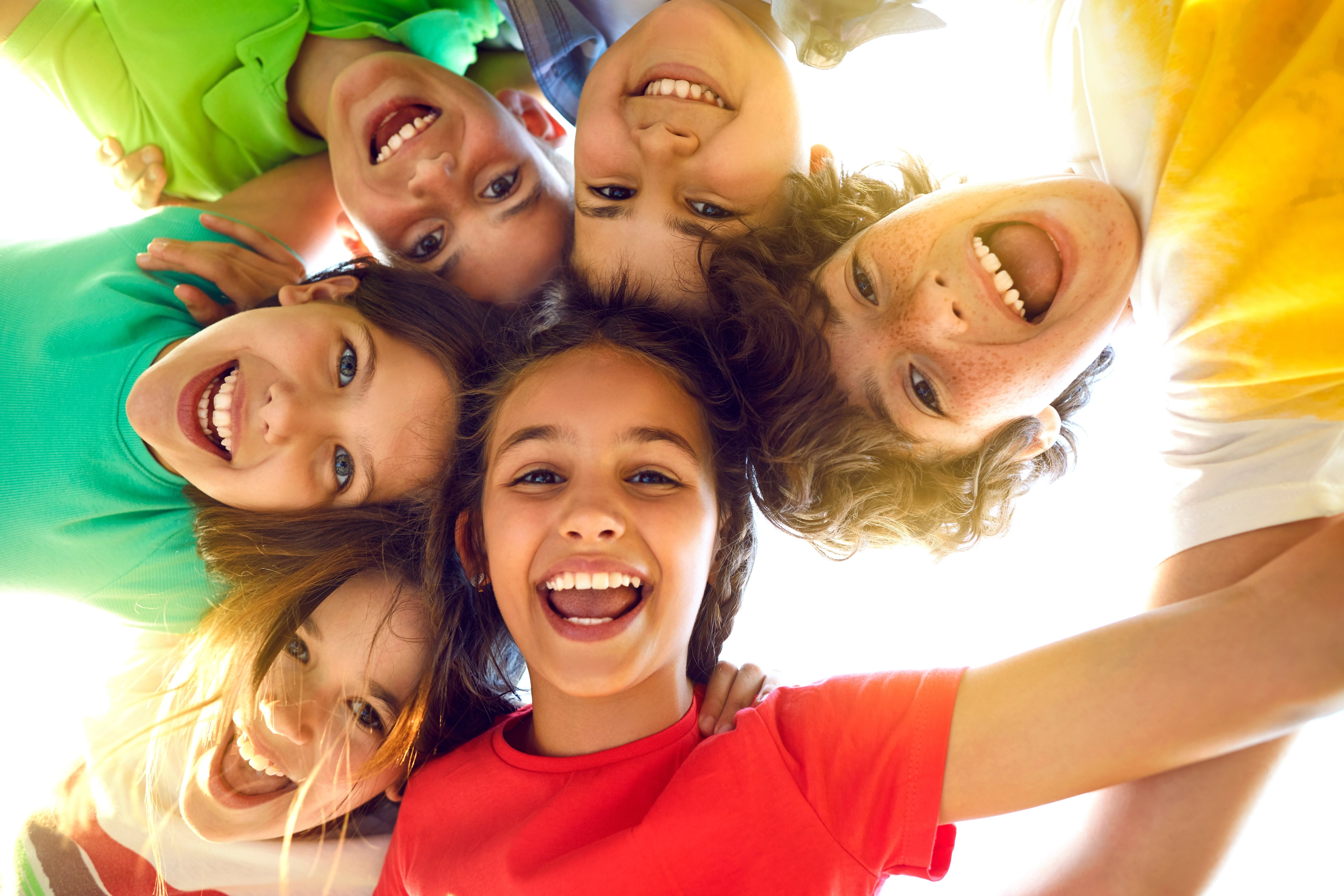 children smiling