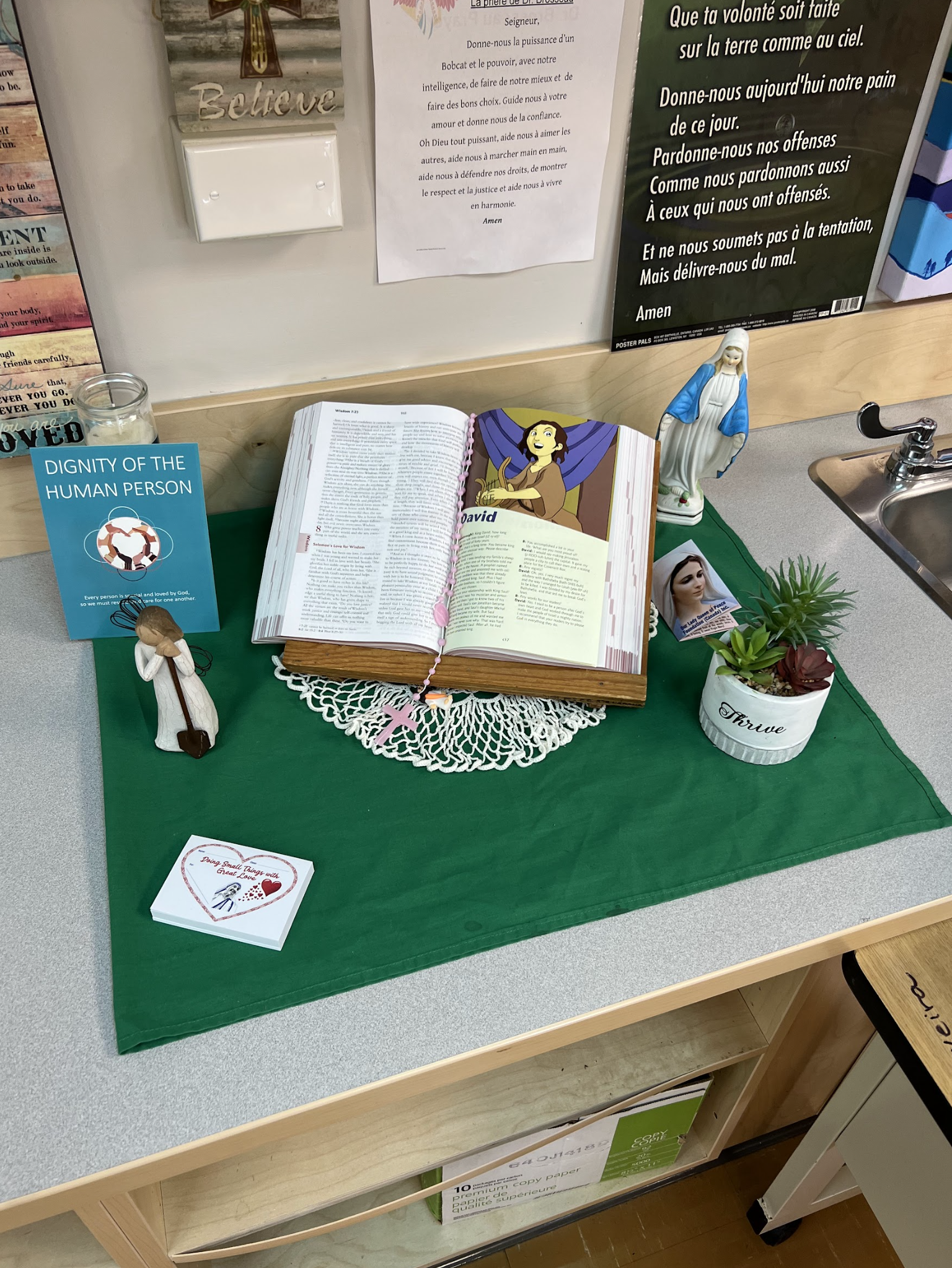 prayer table