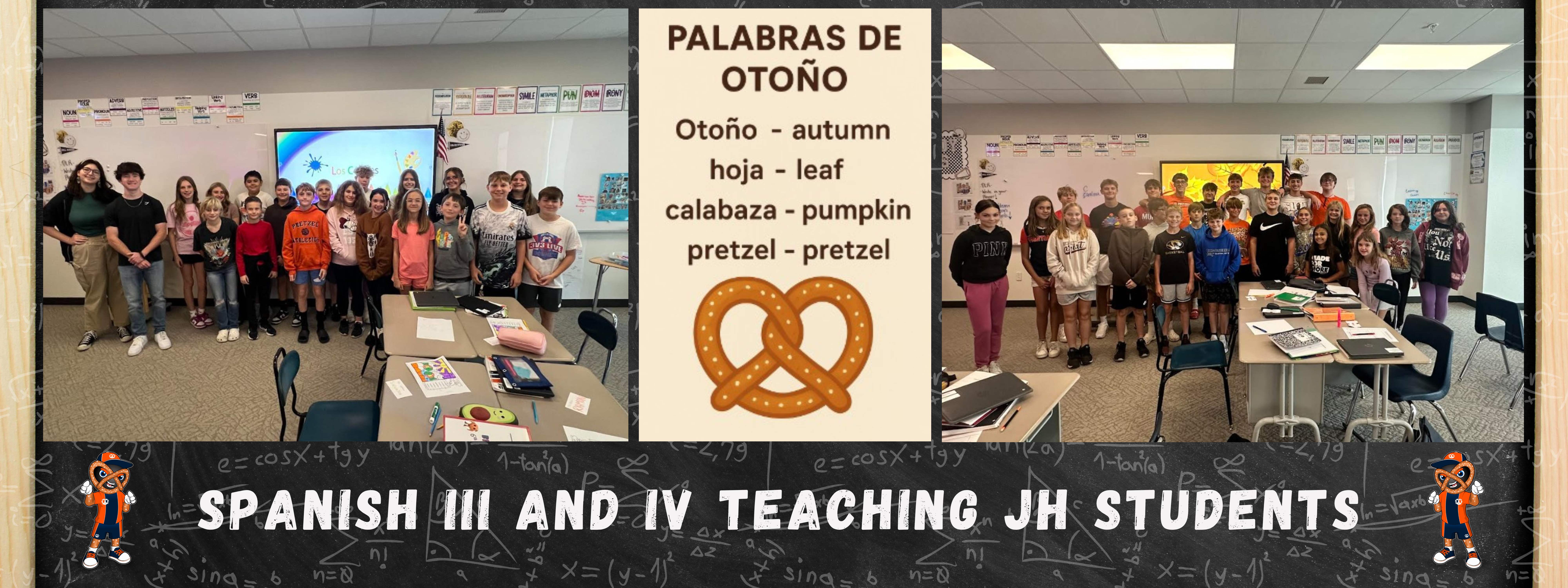 Spanish III and IV teaching JH Students 
