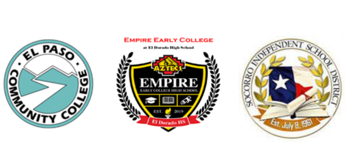 A picture of the three empire early college logos