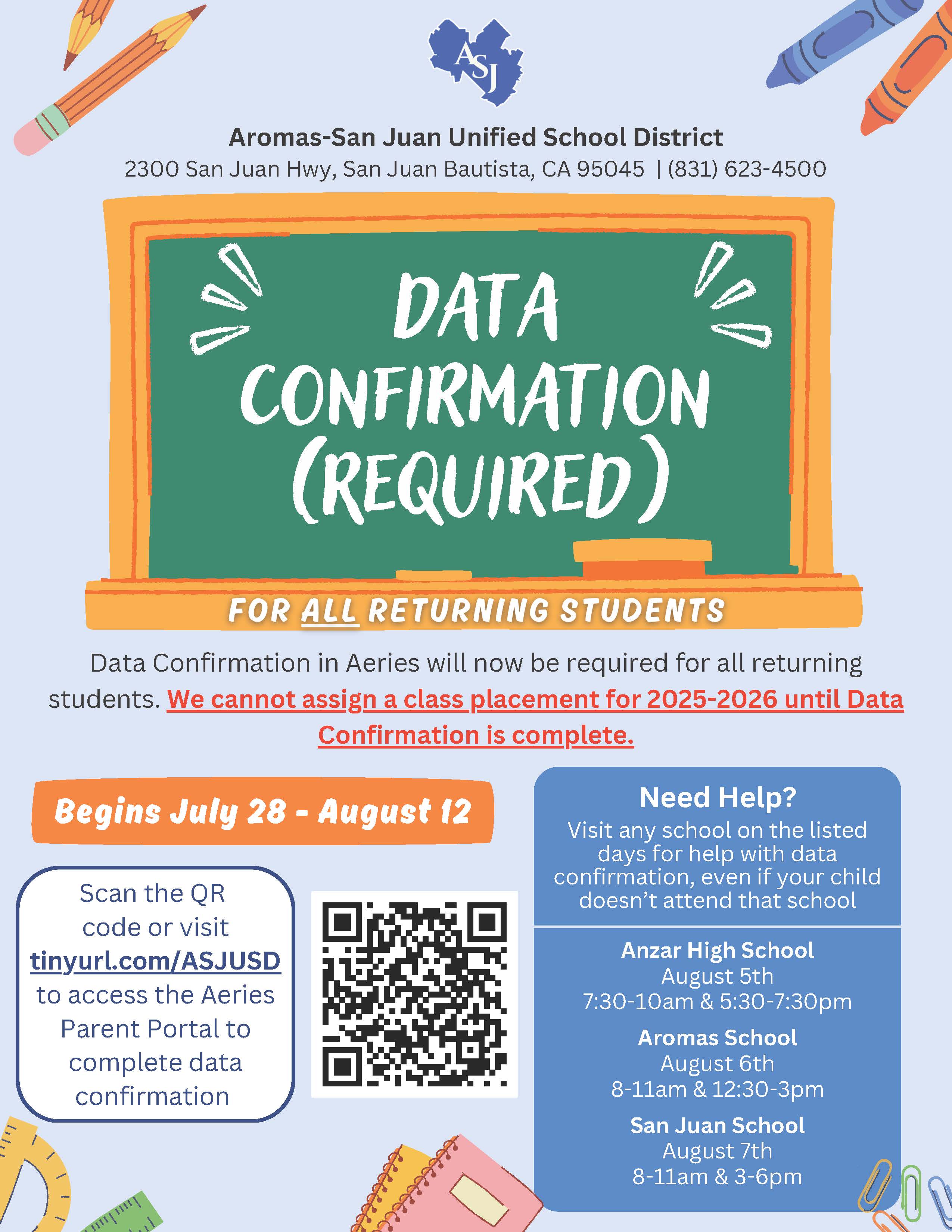 Data Confirmation