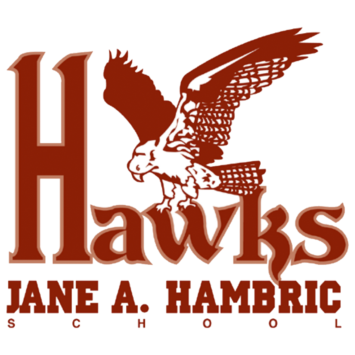 Jane Hambric School logo of hawk