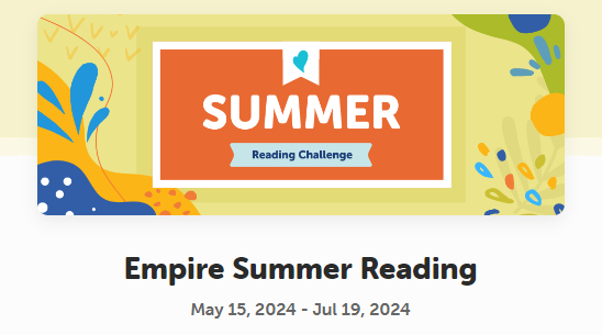 Image providing information on the summer reading challenge for the El Dorado feeder pattern