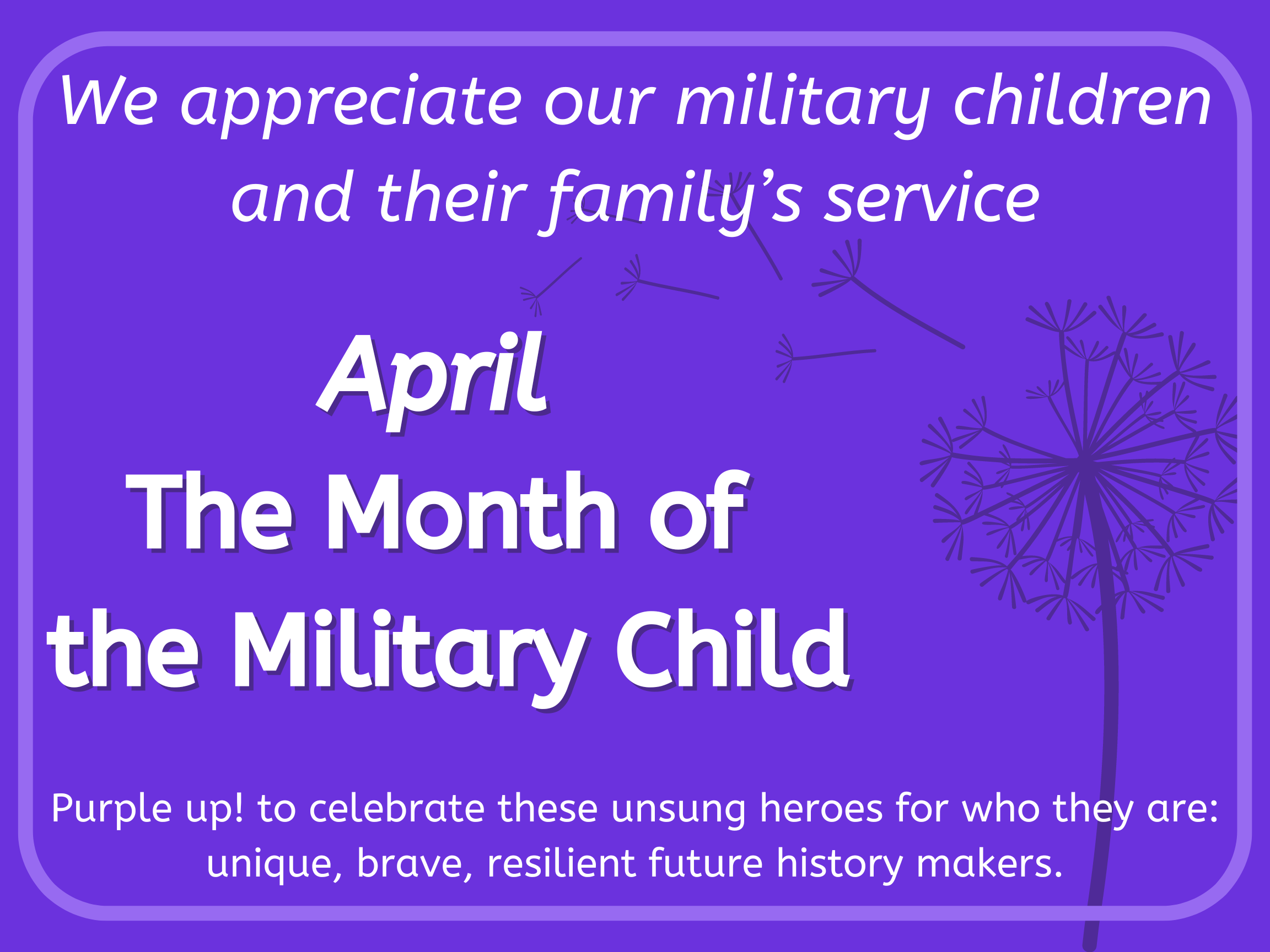 April Month of Military Child