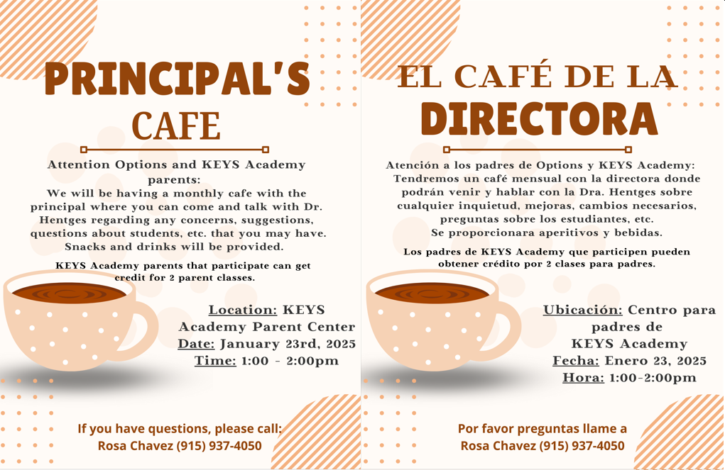 Principals' cafe