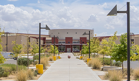 Front of Pebble Hills High School