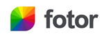 fotor logo featuring a color wheel