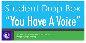 Logo reading "Student Drop Box" You have a voice.