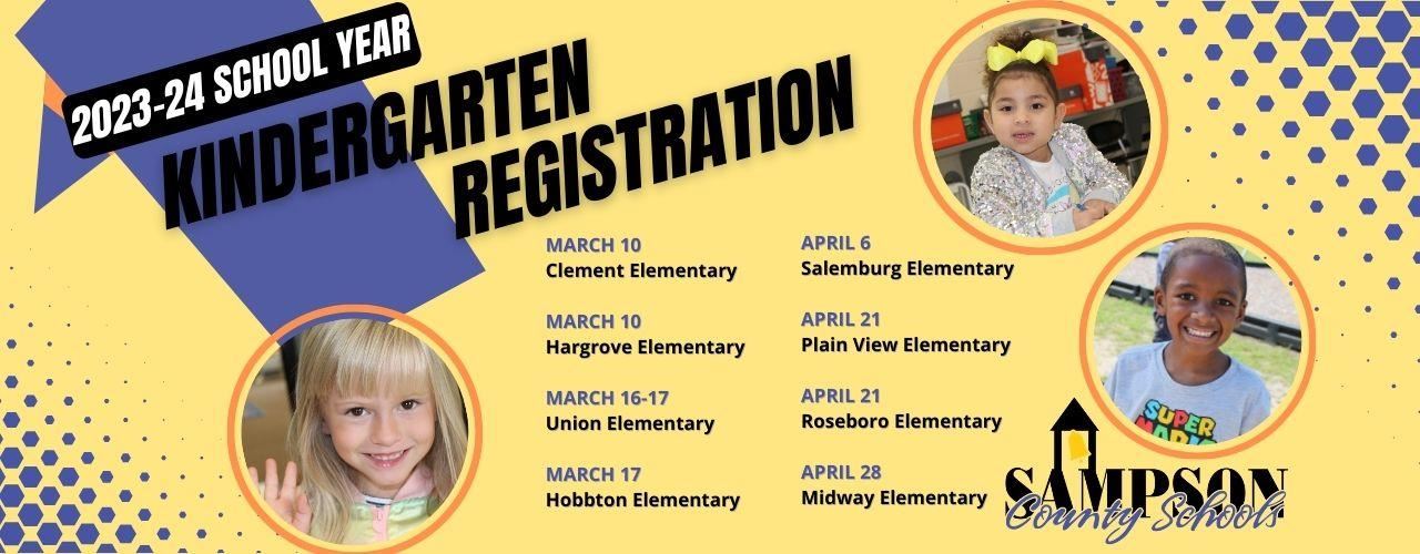 Kindergarten registration flyer