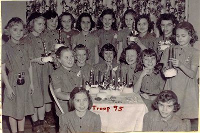 Girl Scout Troop 95, Oakhurst Elementary, ca. 1955. Photo courtesy of Glenda Brown Eddins.