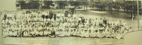 Photo: Students and staff of Pulaski Heights School, 1919. Photo from Pulaski Heights Elementary.