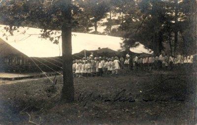 Woodruff "open-air" tent school, ca. 1911. Photo courtesy of Ray Hanley.