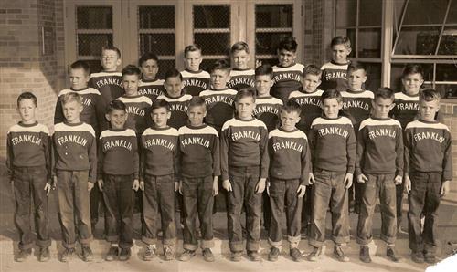 1950 football team photo