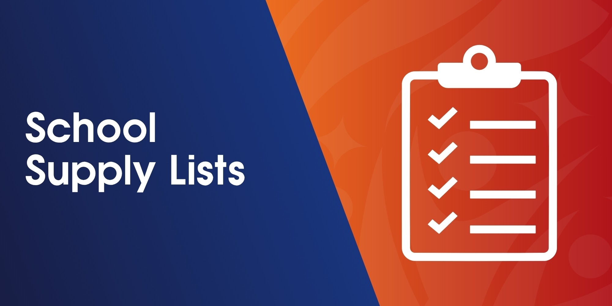 School Supply Lists