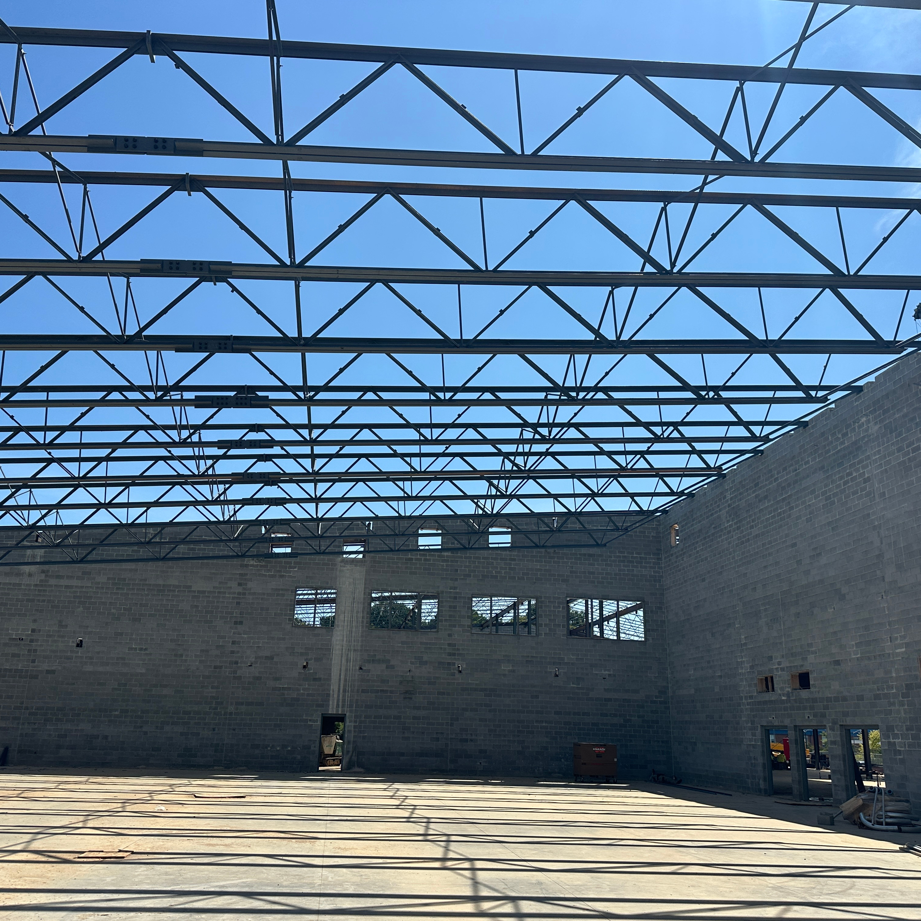 Inside gym