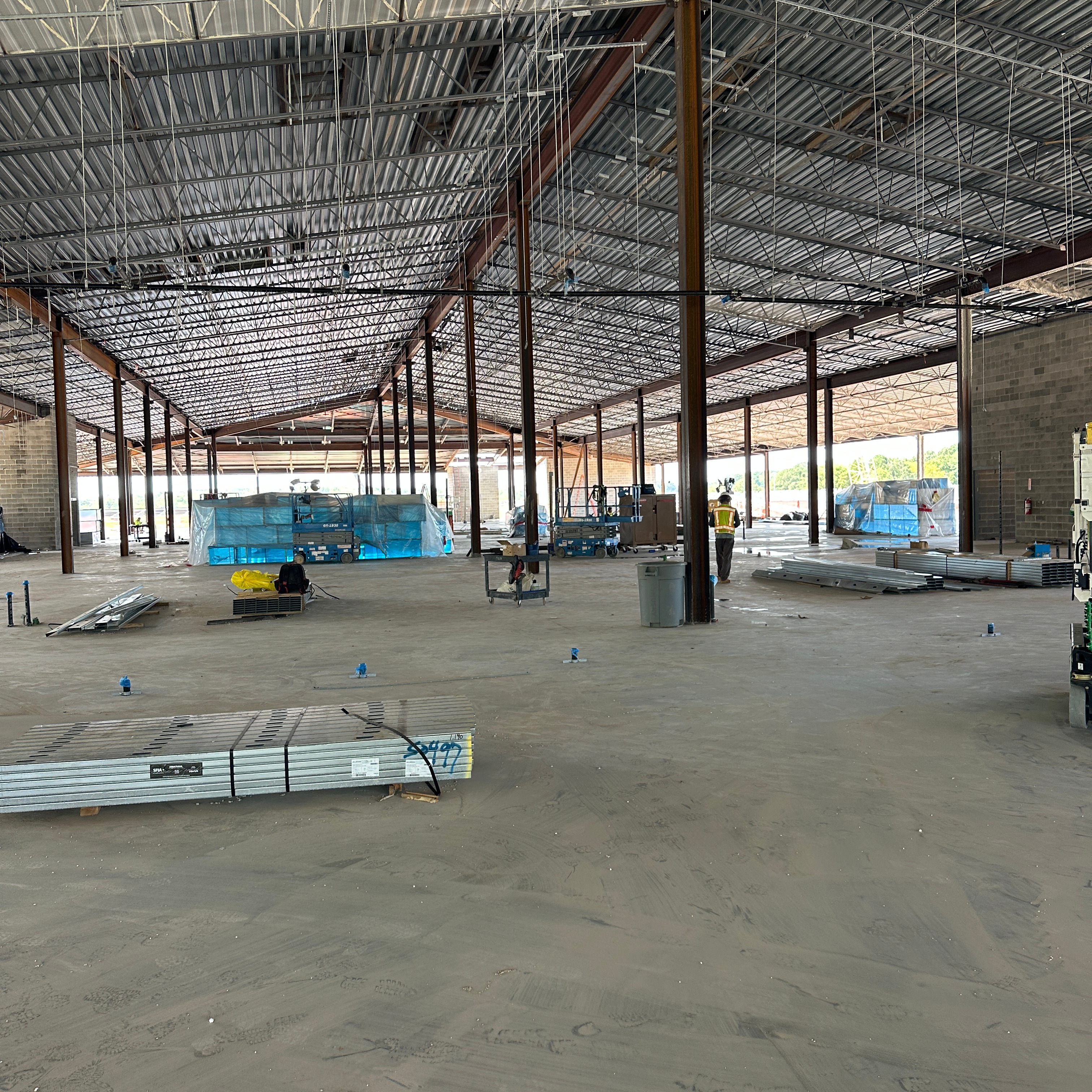 3rd Floor before walls/ceiling