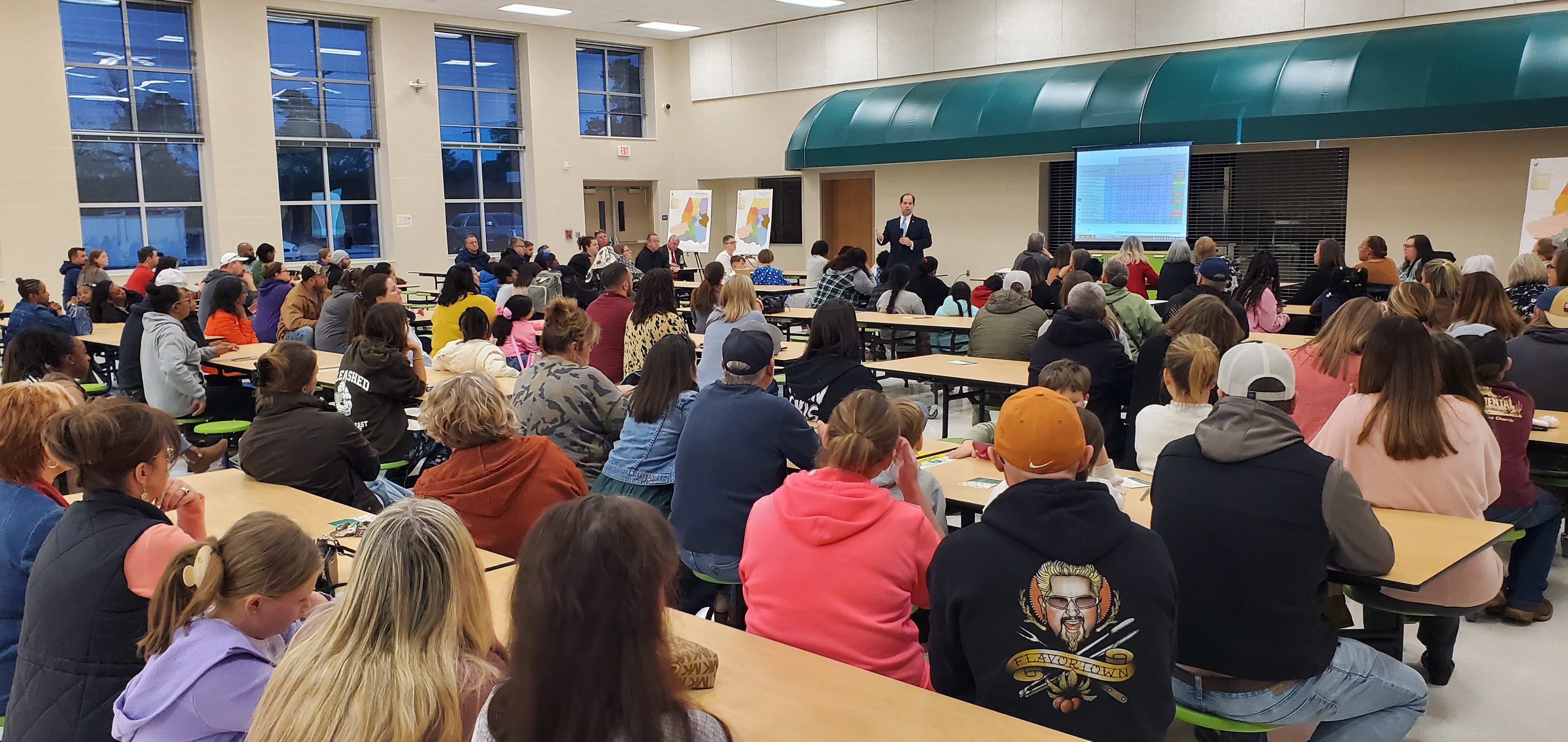 Individuals attending information session