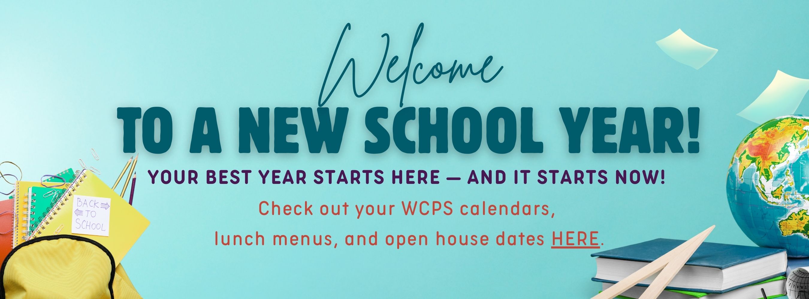 welcome to a new school year banner 