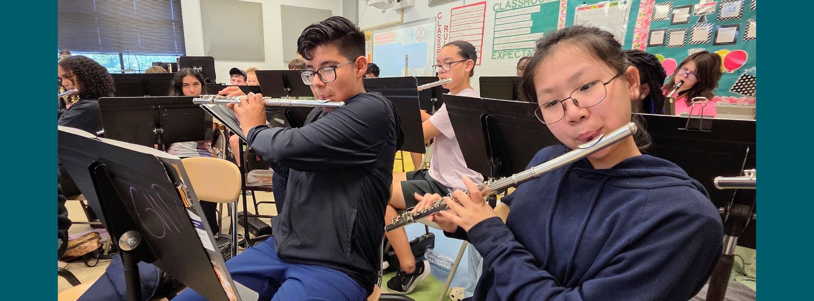 band members playing instruments 