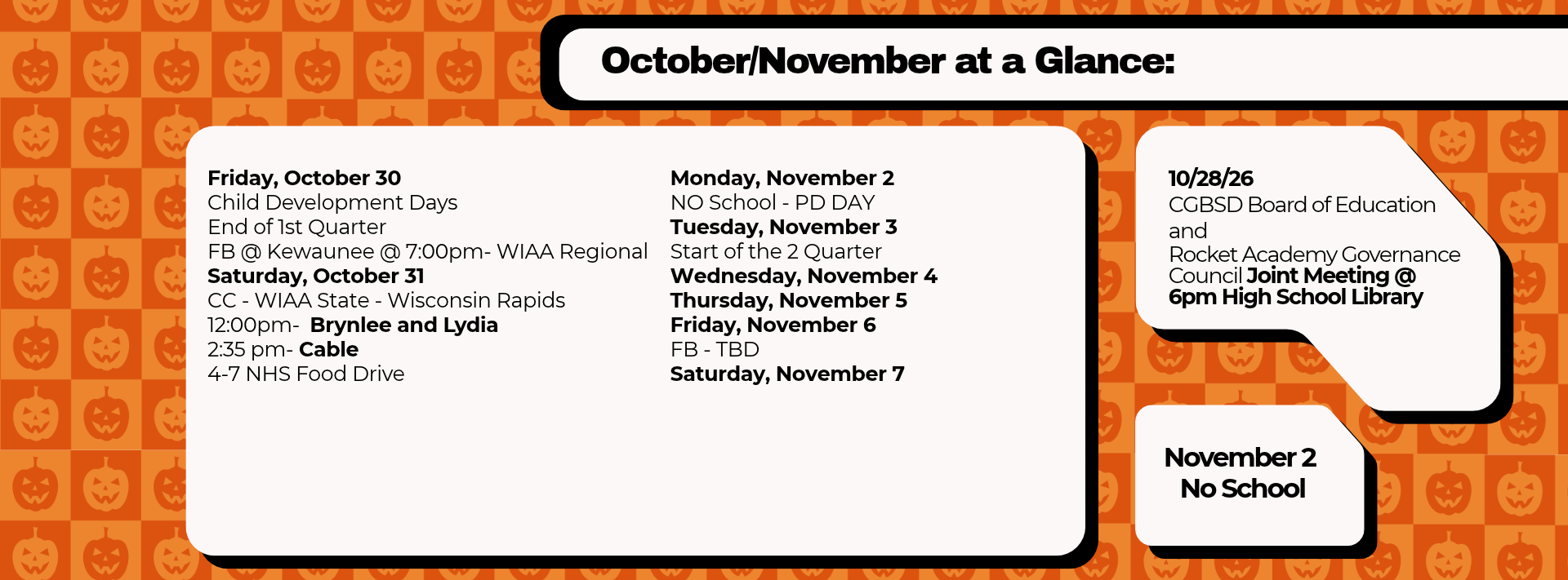 Month at a Glance
