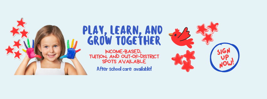 Registration Flyer with Pre-K student snapshot