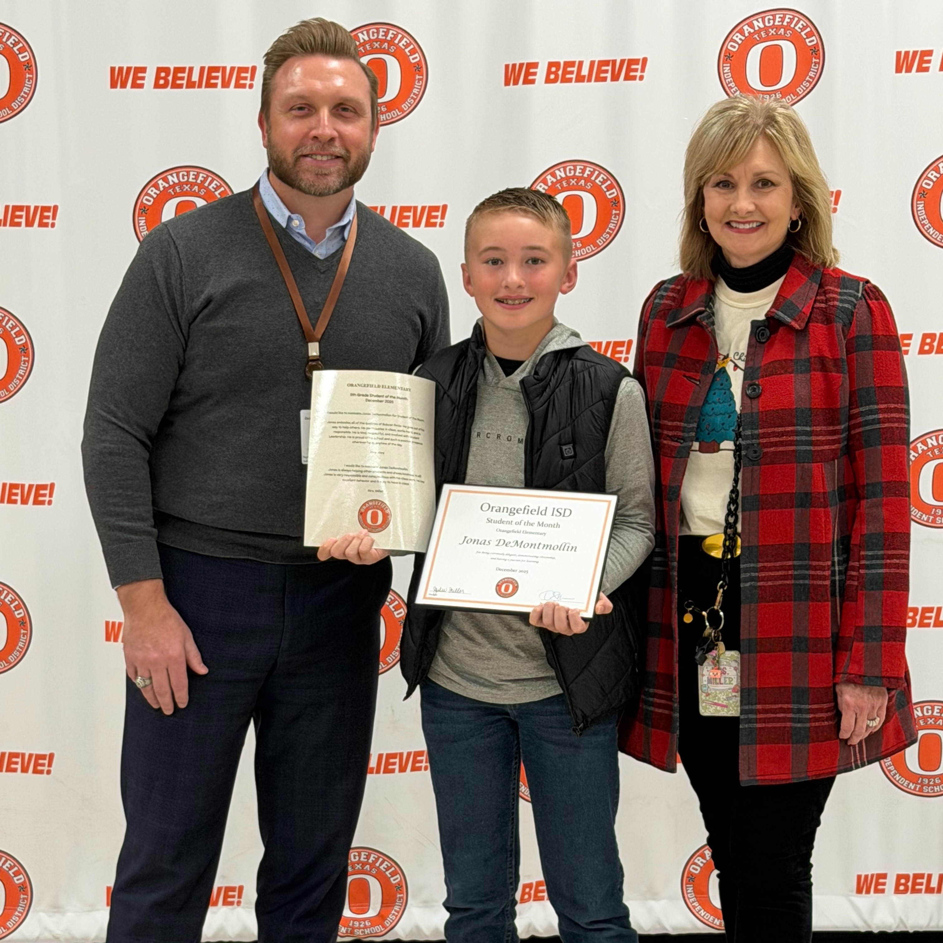 Student of the Month 3-5