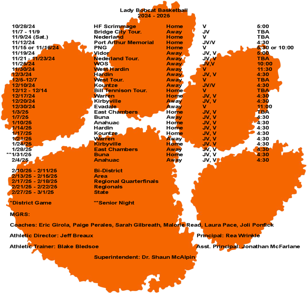 Girls' Schedule