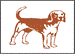brown dog drawing 