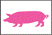 pink pig drawings 