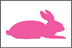 pink rabbit drawing