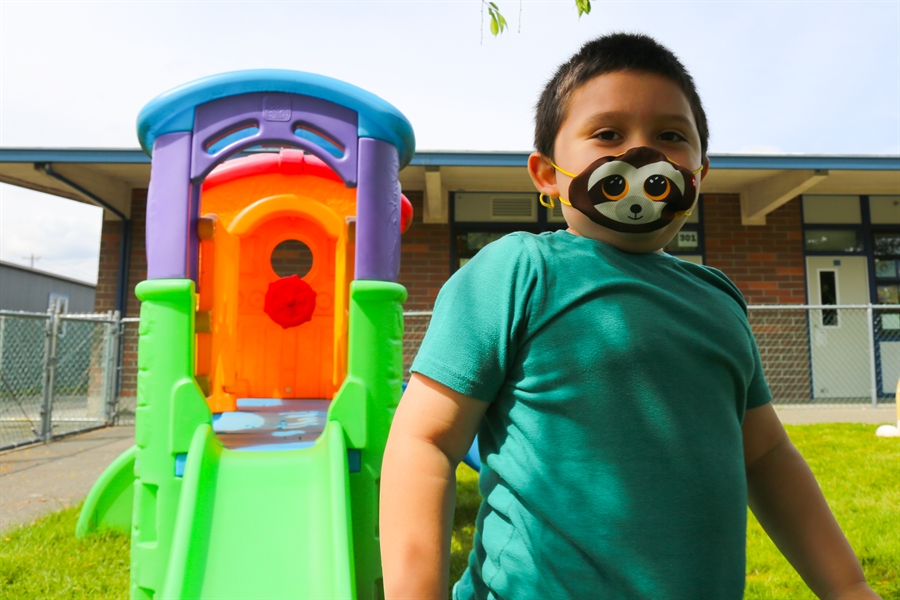 Child on the playground