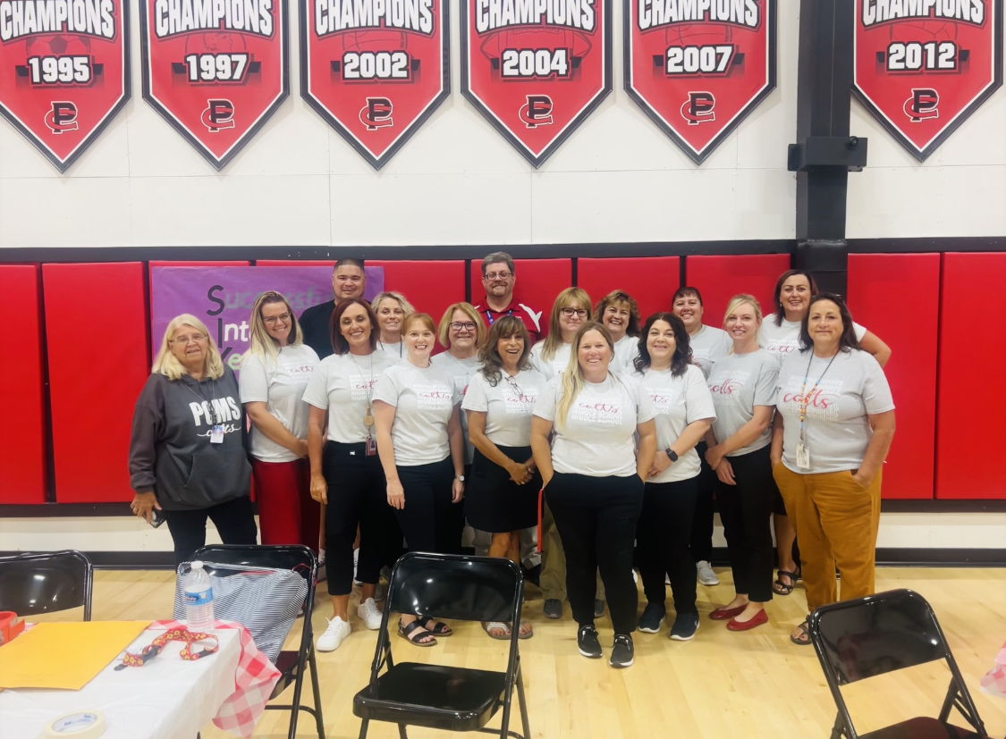 PCMS Staff at Back to School Night 2023