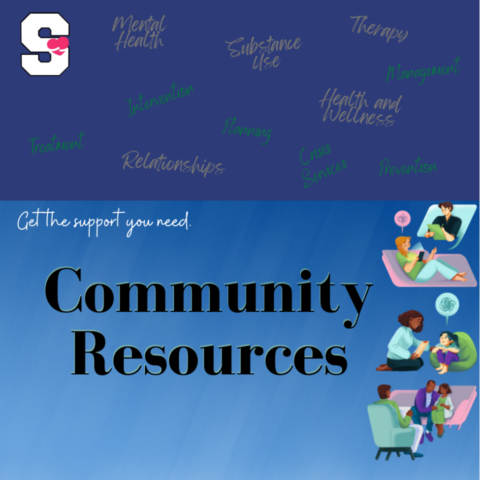Area resources for health and support banner