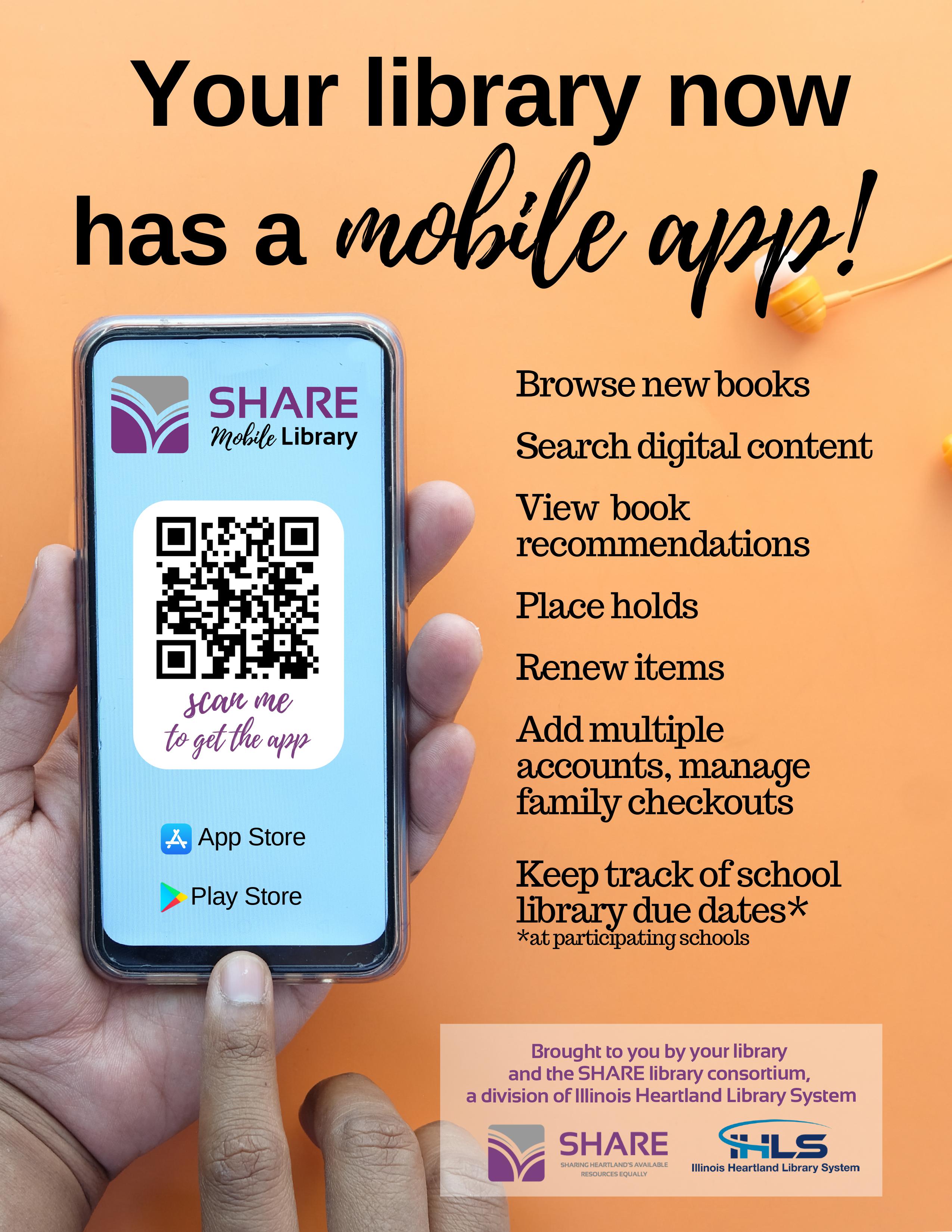 Shiloh library has Share mobile app