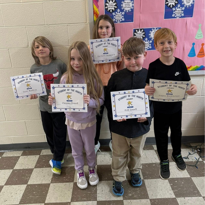 January students of the month:  perseverance 