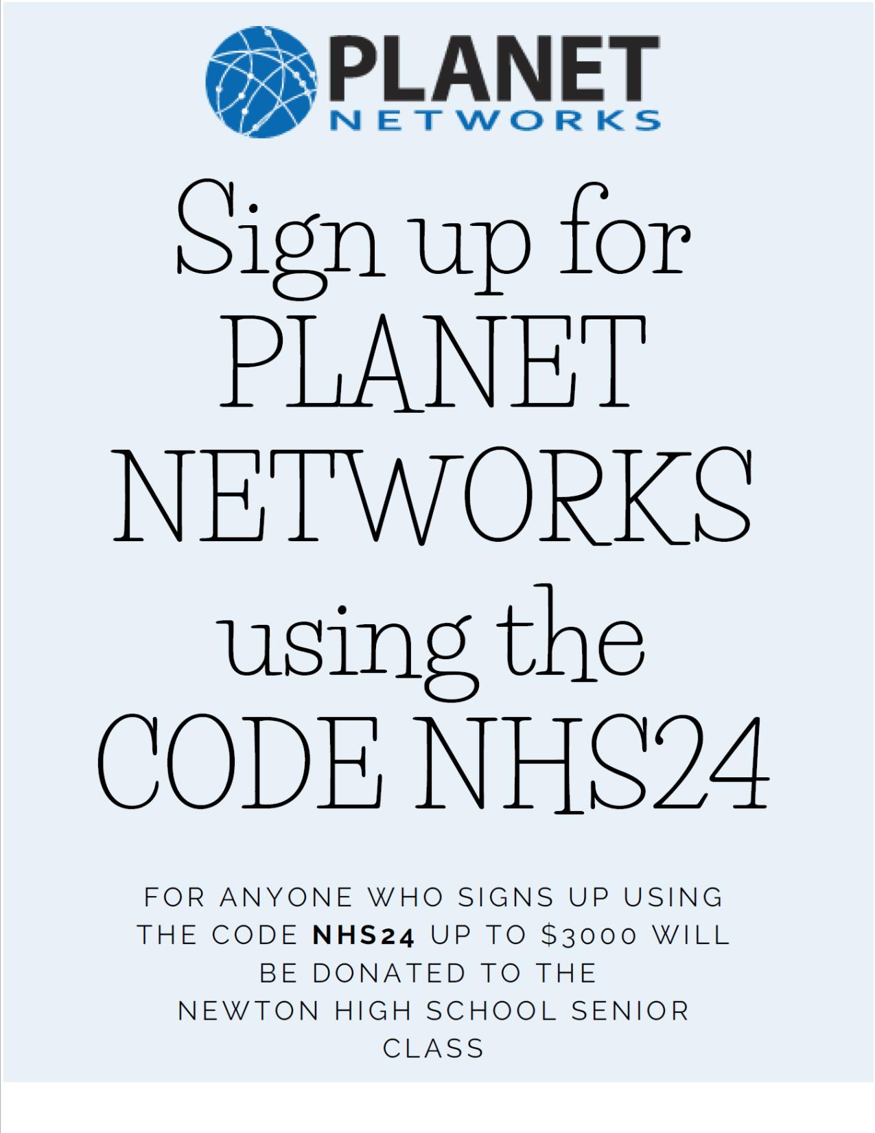 Planet Networks Sign up