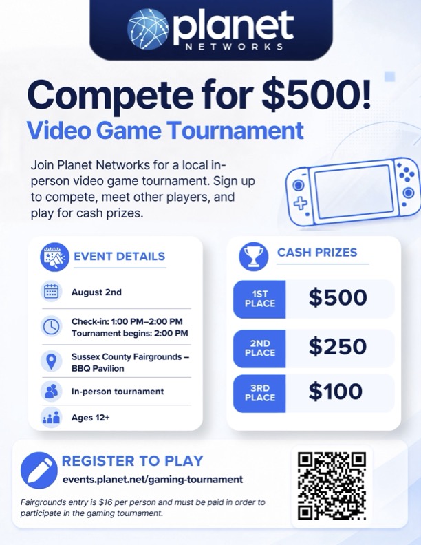 PLanet Networks Video Game Competition at the fair