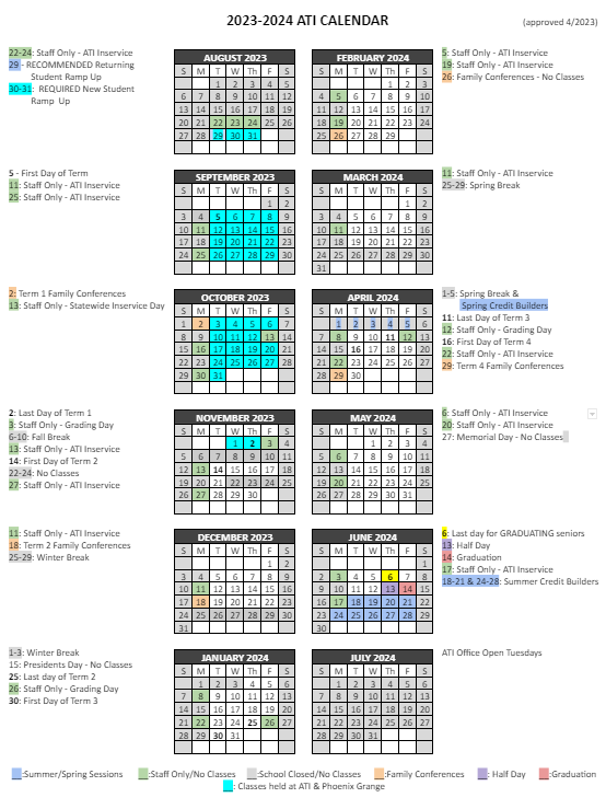23-24 Academic Calendar Graphic