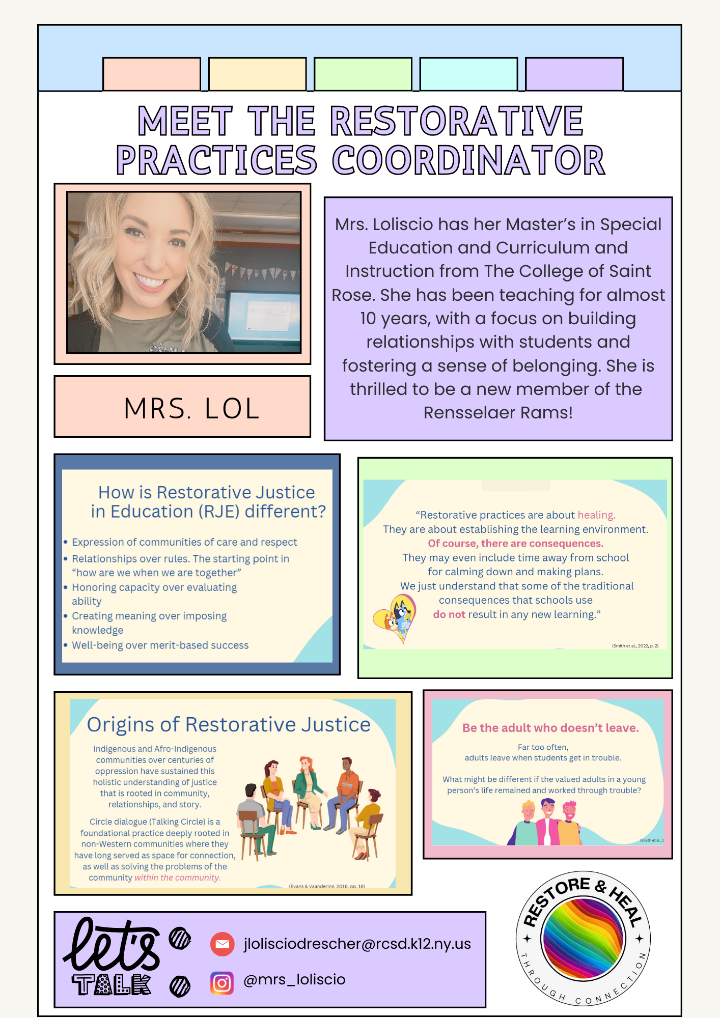 Meet the Restorative Practices Coordinator!
