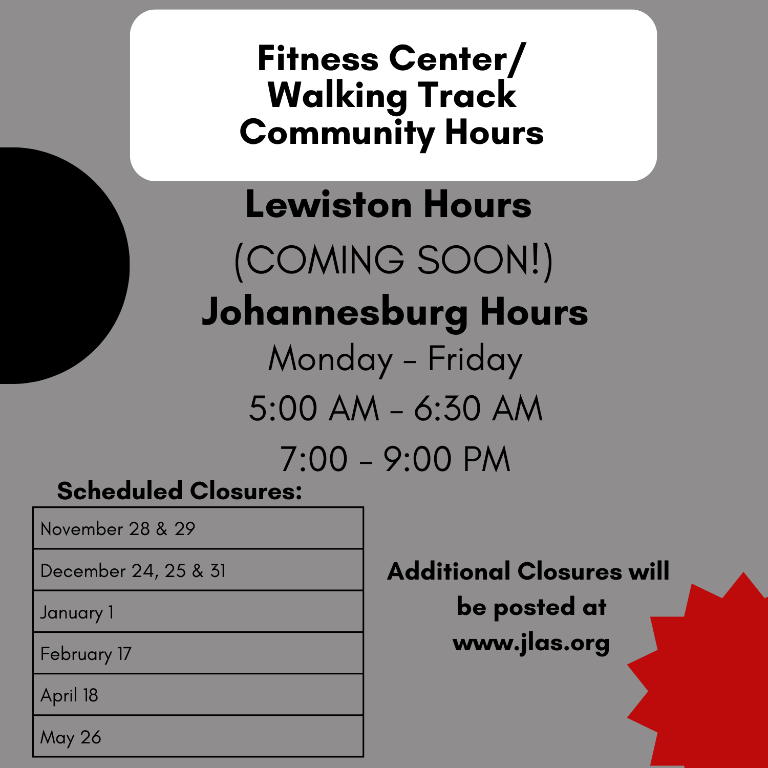 Fitness Center Hours