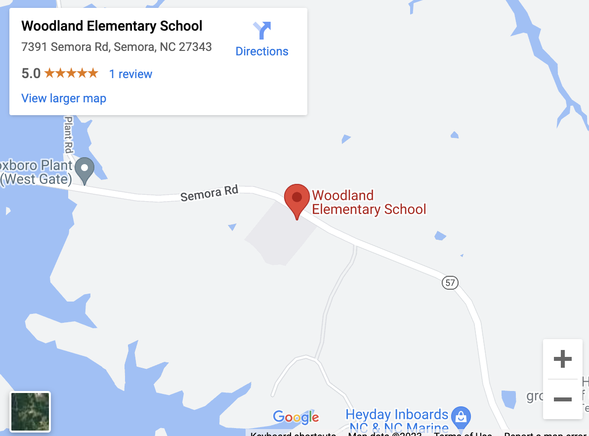 Woodland Elementary School Location