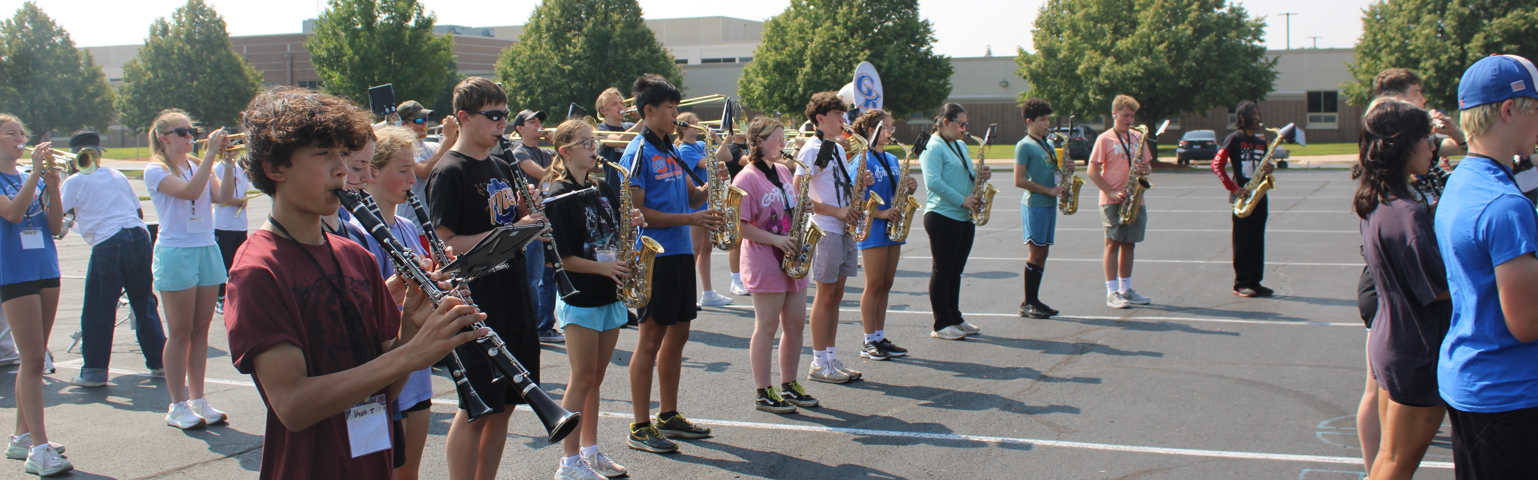 Band poses for group photo