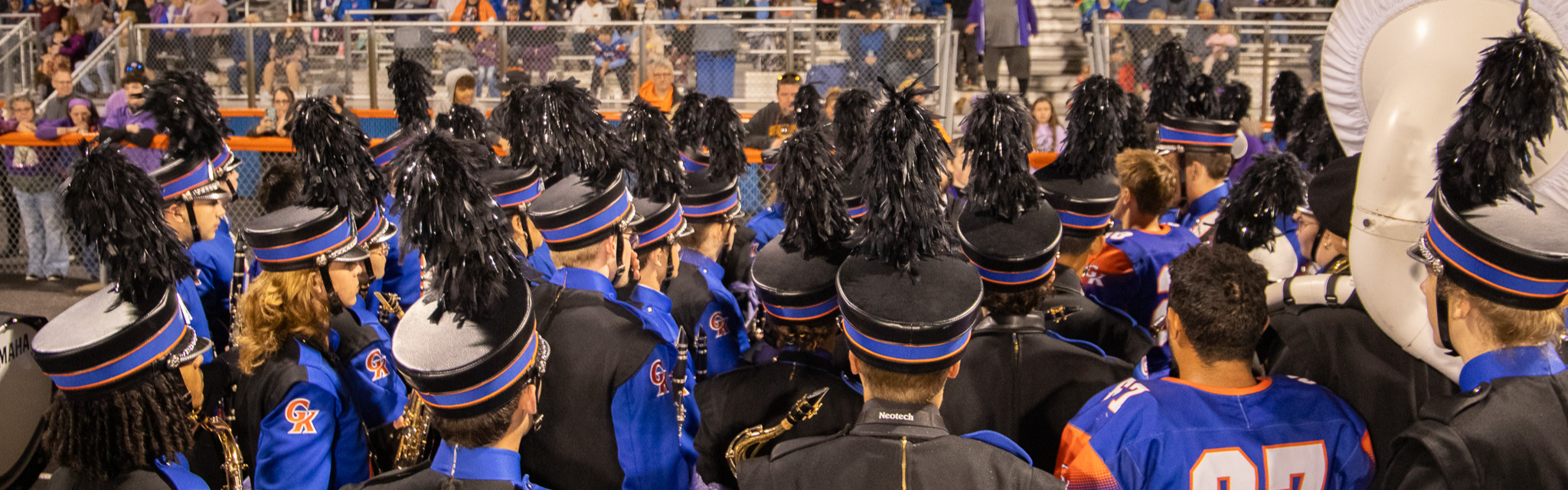 marching band huddle
