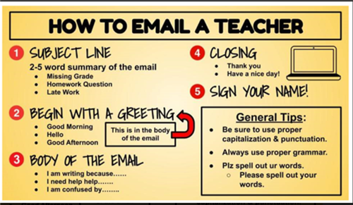 How to email a teacher
