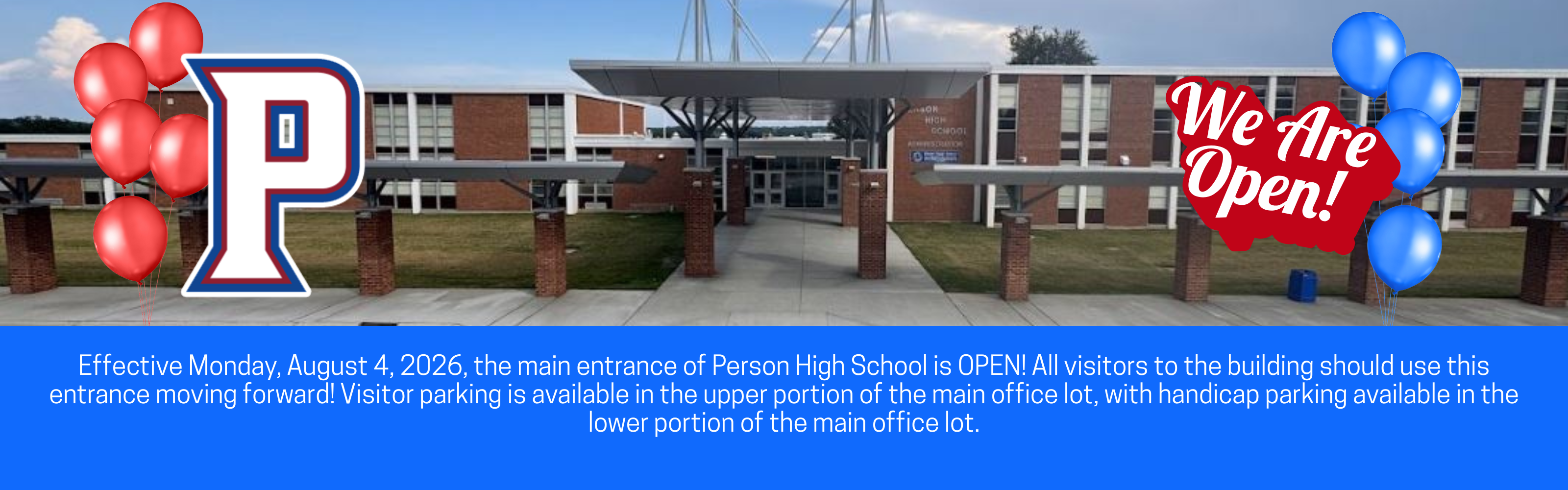 Main Entrance Opening
