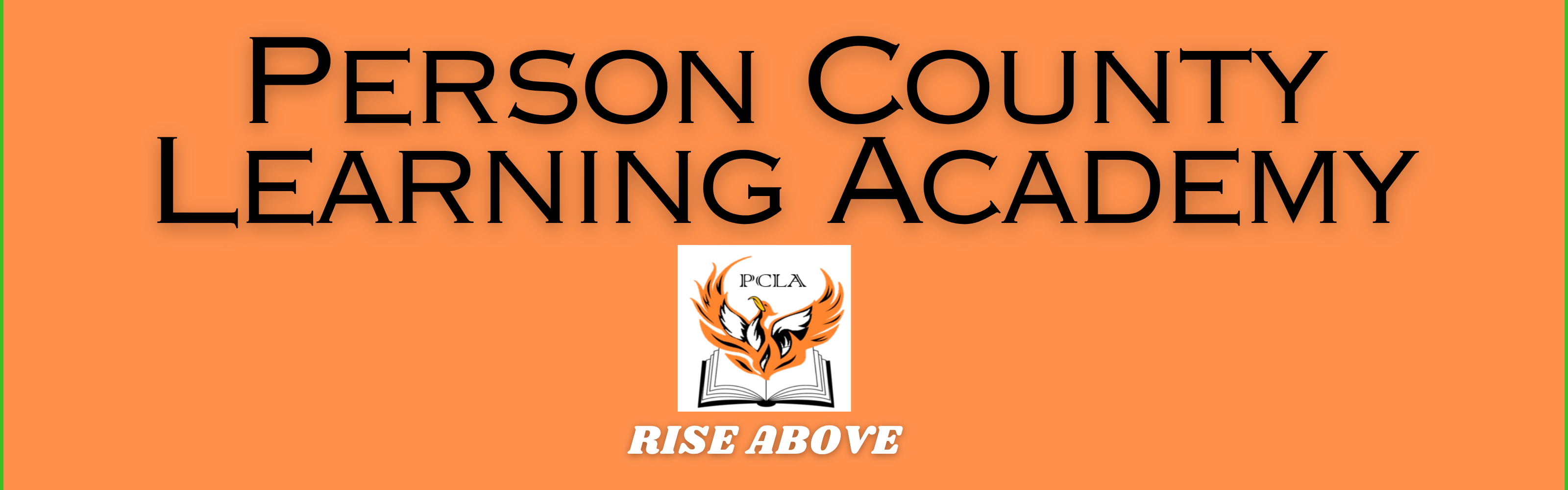 PCLA Graphic that shows Logo and says "Rise Above"