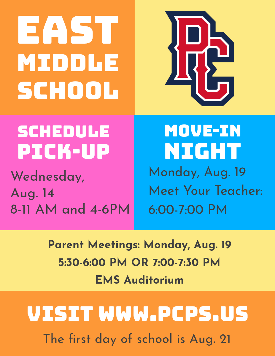 WMS Schedule and Move-In Night | East Middle School