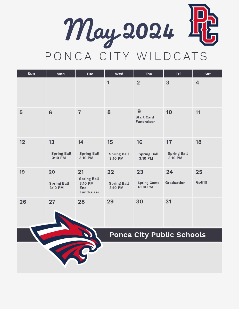 May Calendar